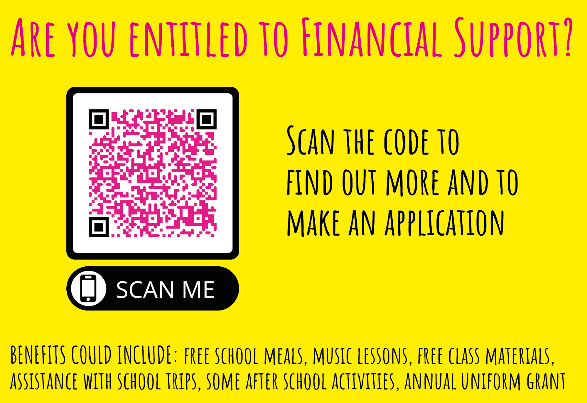 Are you entitled to fonancial support graphic